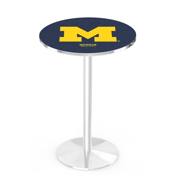 42" Chrome Michigan Pub Table